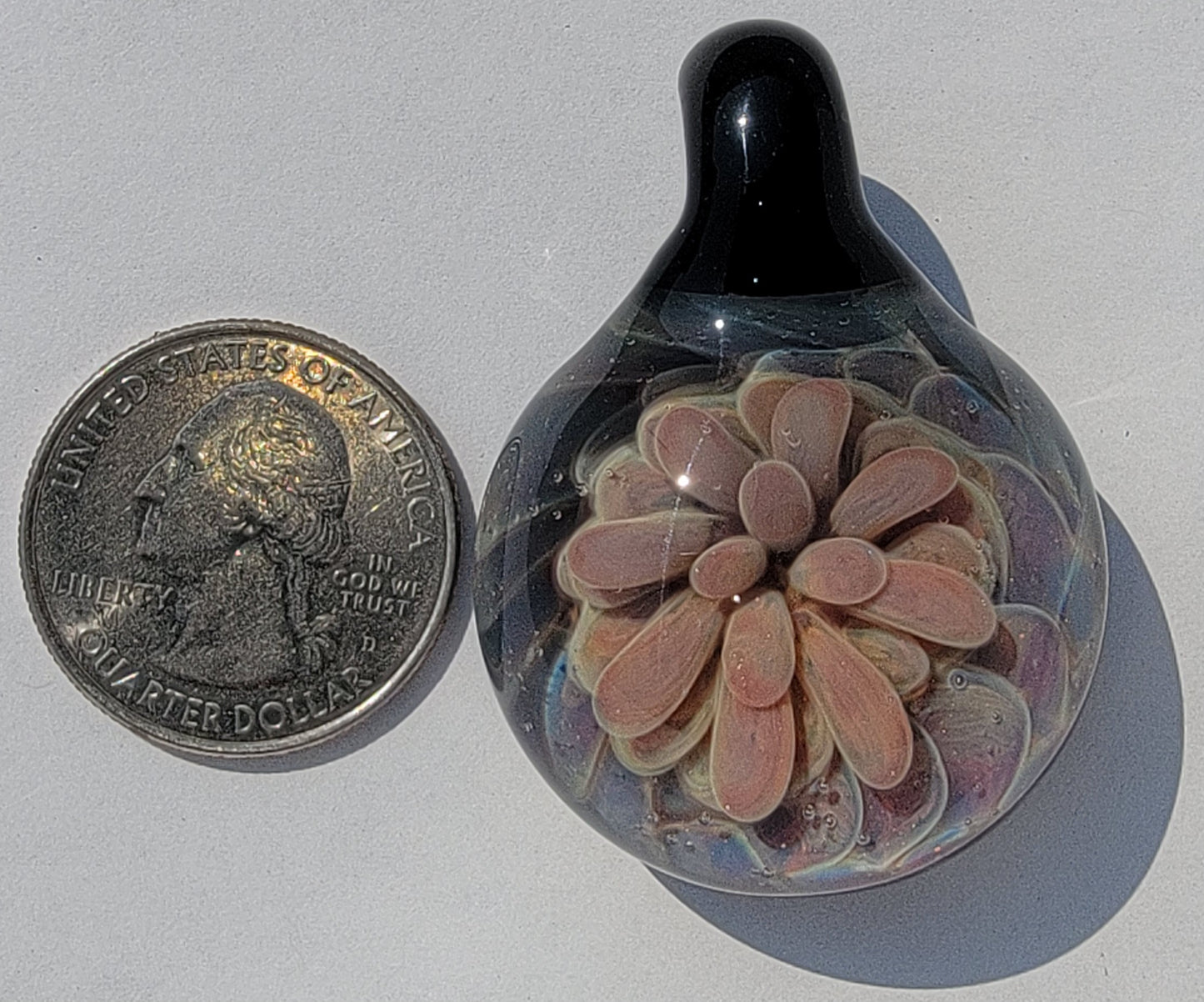 Flower implosion pendent